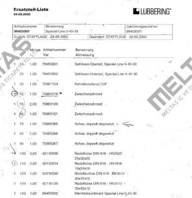 70903121 Lubbering