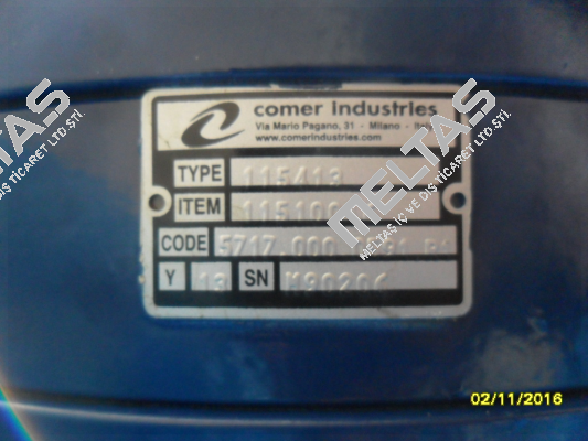 Type 115413 OEM  Comer Industries