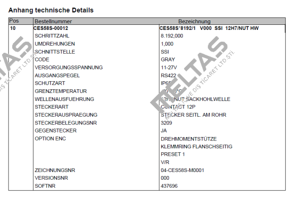 CES58S-00012  TR Electronic