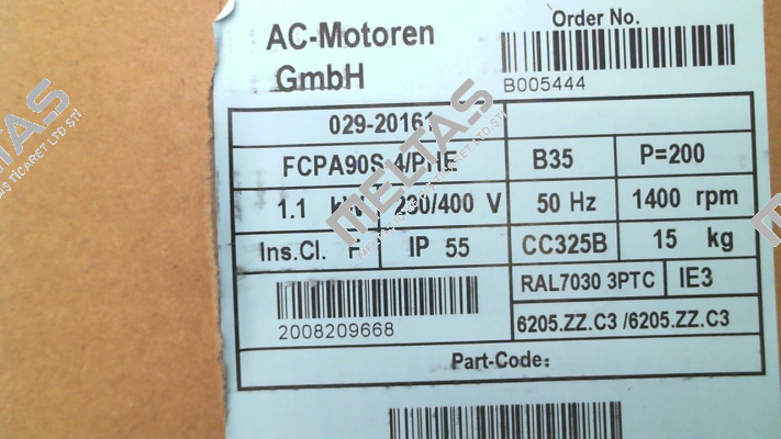 FCPA 90 S 4 /PHE AC Motoren