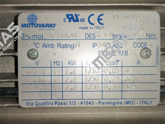 TBS100LA4  Motovario