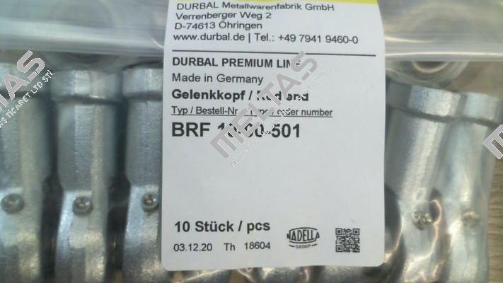 BRF 10-00-501 Durbal
