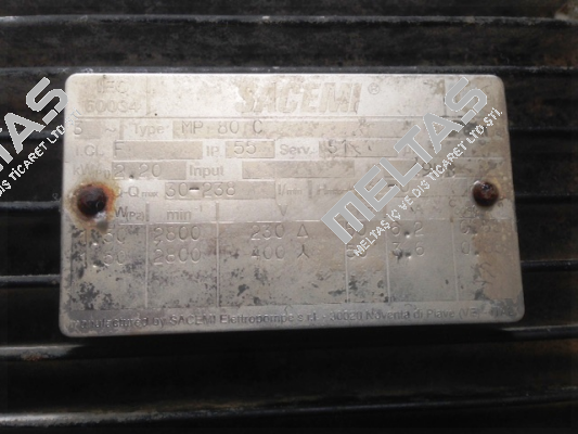 Screw for Type: MP 80 C  Sacemi