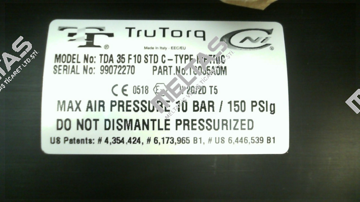 TDA 35 F10 STD C-TYPE Trutorq