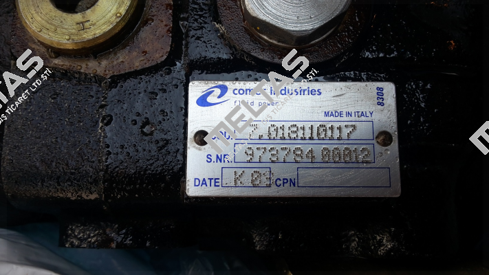 Cod: 7.013110117 obsolete / replaced by PMV011S1N00A025R1005S000000  Comer Industries