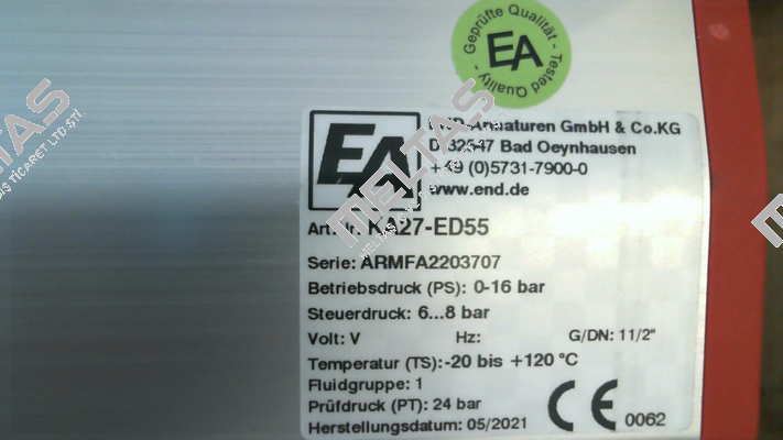KA27-ED55 End Armaturen
