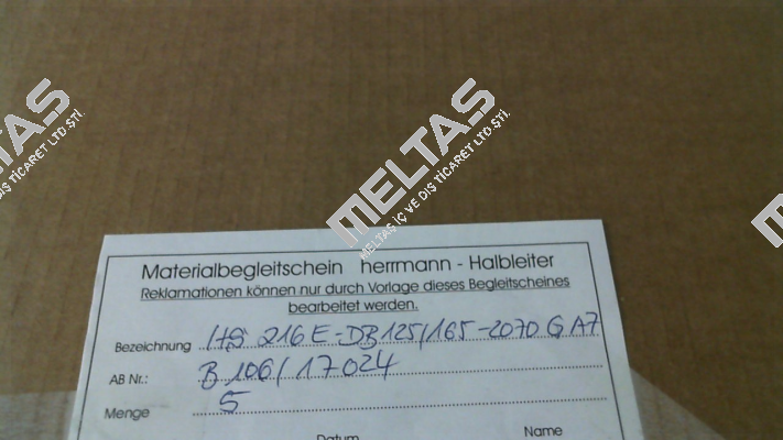 HS216E-DB125/165-2070GA7 Herrmann