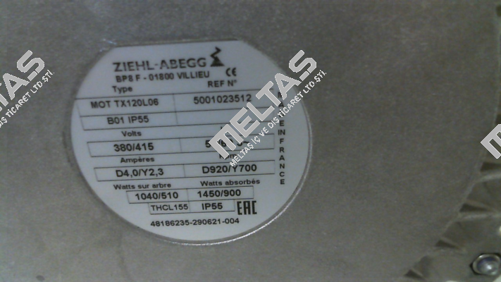 5001023512 FMV-Lamel (now Ziehl Abegg)