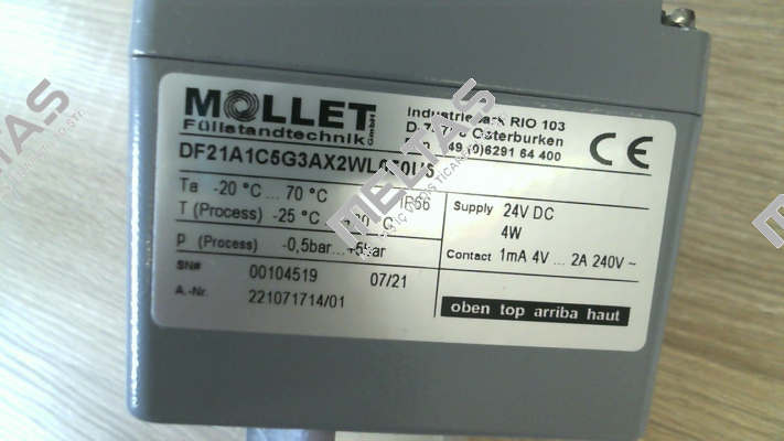 DF21A1C5G3AX2WL050U5 Mollet