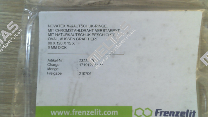 Nr 05 9999 0600 (Novatex 80x120x15x 6mm) Frenzelit
