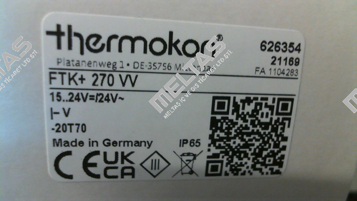 626354 (FTK+ 270 VV) Thermokon