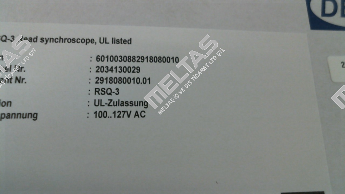 RSQ-3 (Variante : 2918080010.01) Deif