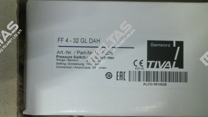 1010026 / FF 4-32 GL DAH Tival-Sensors