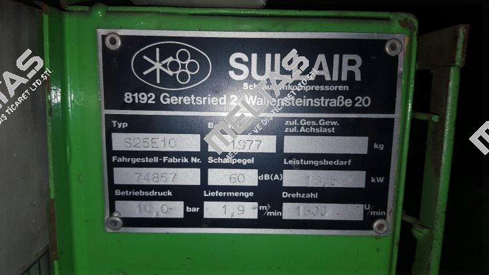 Platine U1 / Versorgungs- und Steuerkarte für S25 E10  Sullair