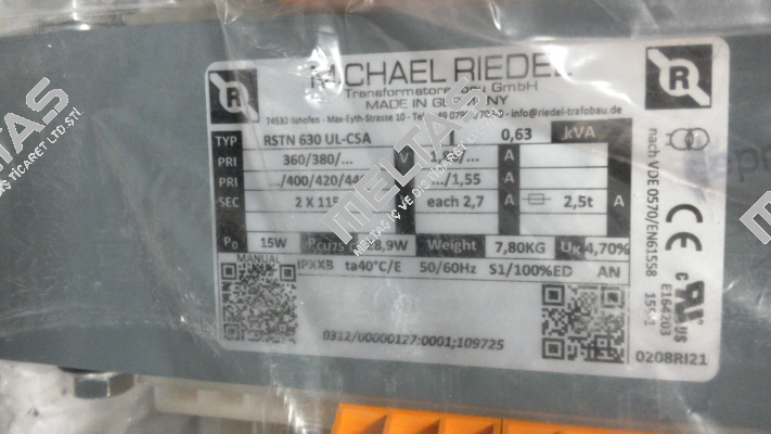 RSTN630 Sonder Michael Riedel Transformatorenbau