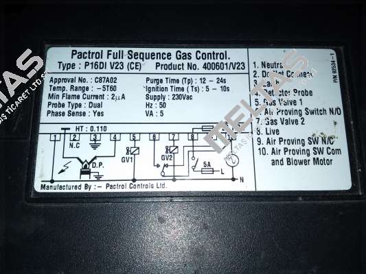 400601/V23 P16 DI Dual Pactrol
