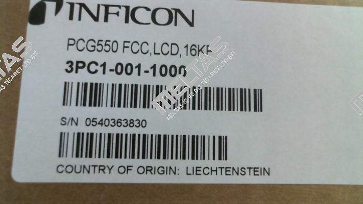 3PC1-001-1000 	PCG550 FCC,LCD,16KF Inficon