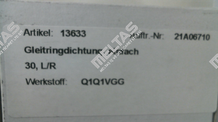 mechanical seal for KB20S 30.0 VA Wangen