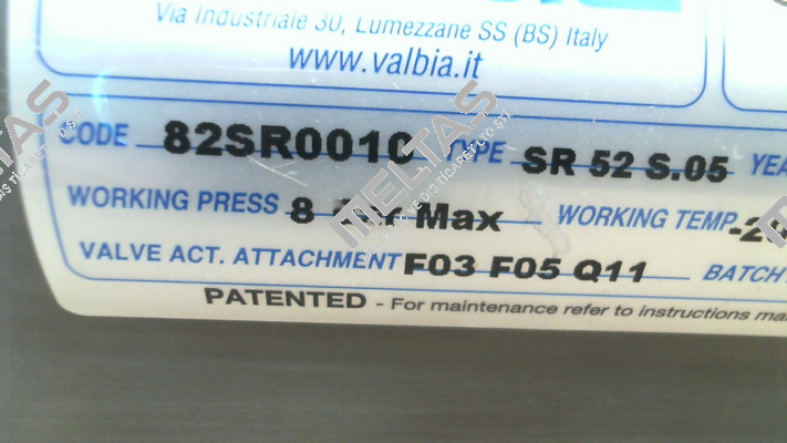 SR52 /Type 82SR0010 Valbia