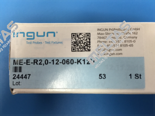 ME-E-R2,0-12-060-K12V (24447) for 1.... 10 pcs Ingun