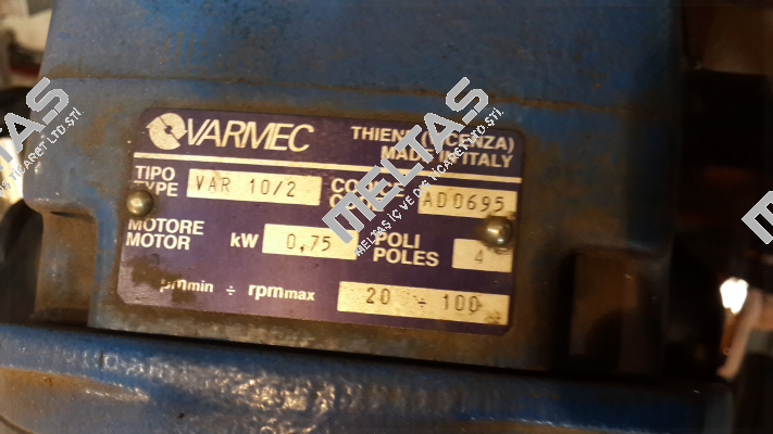 TYPE 10/2 oem for F.M.B. Fabbrica Macchine Bergamo (S.R.L.)  Varmec