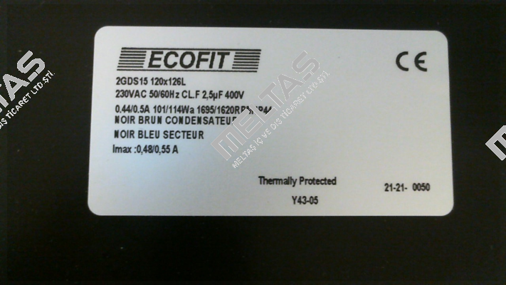 1404684 - 2GDS15 120X126L-Y43-05 Ecofit