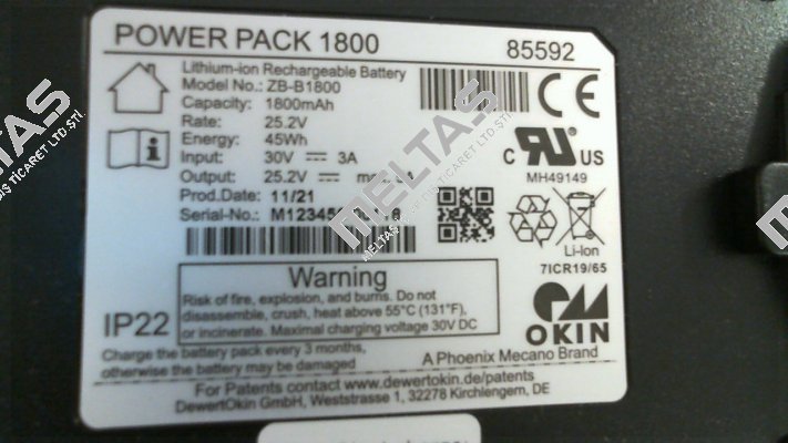 JLDP.11.011.000 //  Power Pack 1800 Okin