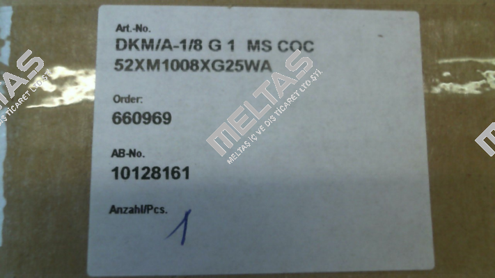 DKM/A-1/8 G 1"  (52XM1008XG25WA) Meister