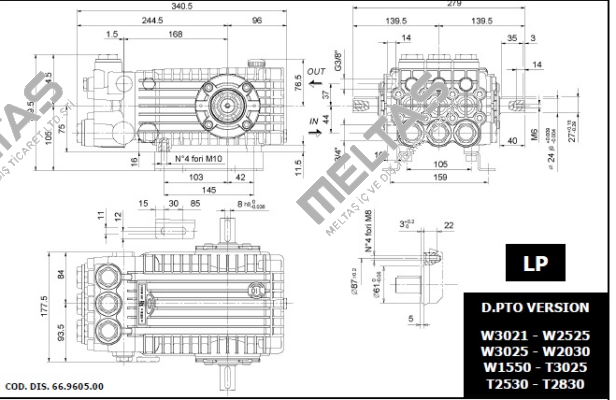 M42001054 / Serie 66 Type W 2141 Interpump
