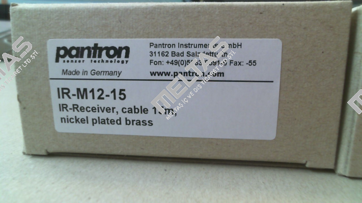 p/n: 9SIR024, Type: IR-M12-15 Pantron