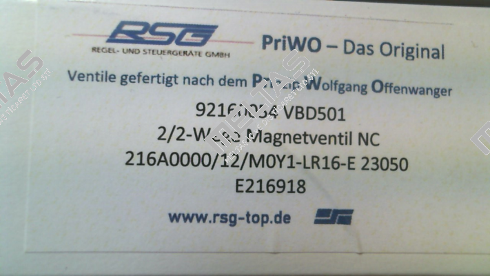 VBD 501 16mm OFFENWANGER