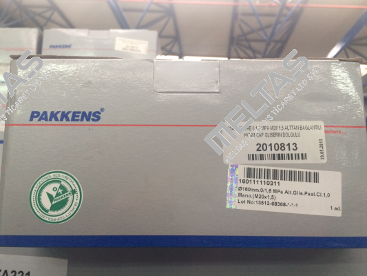 Ø160mm.0/1,6 MPa /M20x1,5  Pakkens