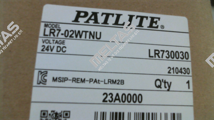 LR7-02 WTNU Patlite