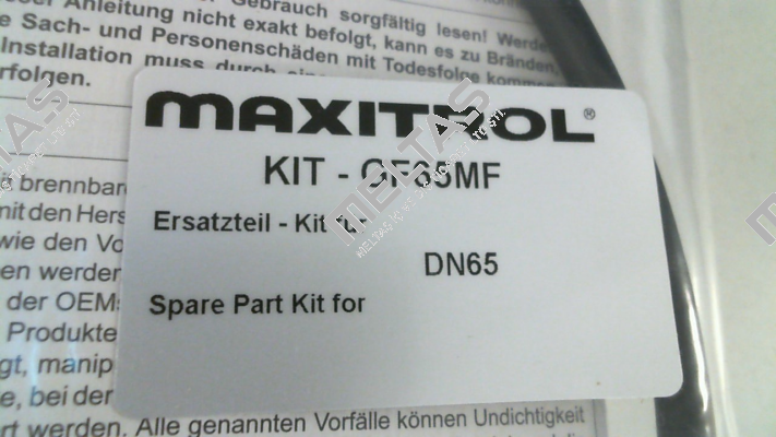 KIT-GF65MF Maxitrol