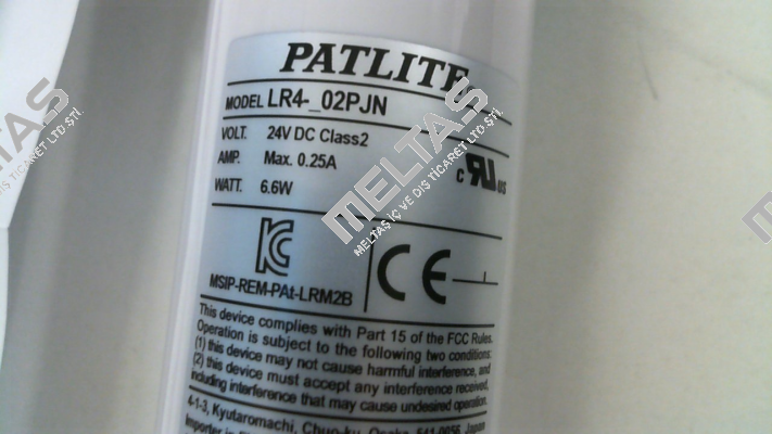 LR4-302PJ NW-RYG Patlite