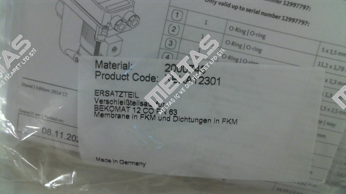 2000748 / XEKA12301 Beko