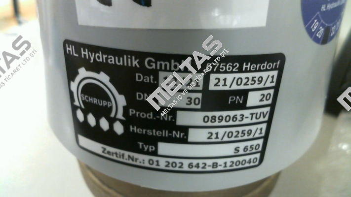 089063-TUV, Type: S 650 Schrupp