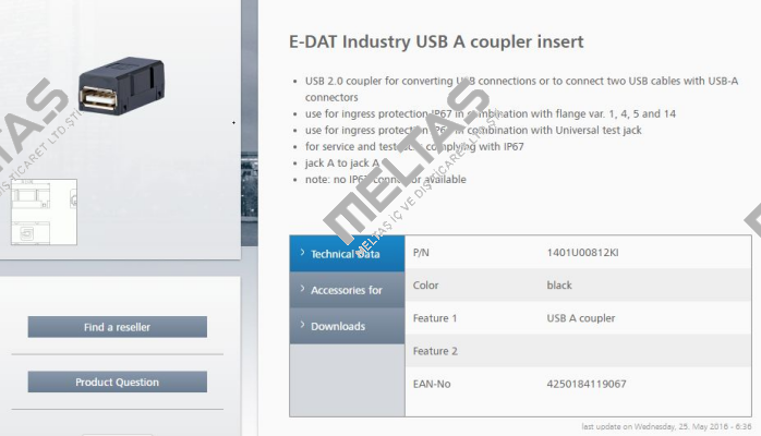 1401U00812KI  Metz Connect