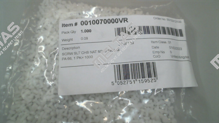 0010070000VR Essentra Components