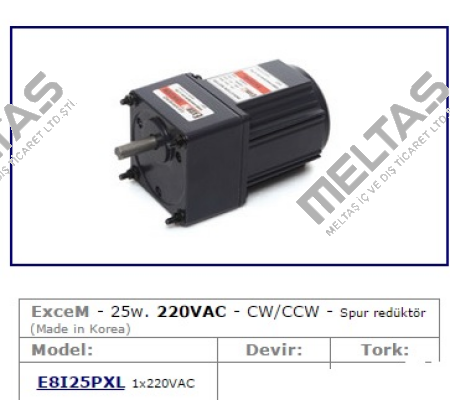 E8I25PXL  Excem
