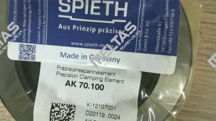 K-12107001 / AK 70.100 Spieth