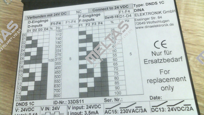 DNDS 1C / 33DS11 DINA