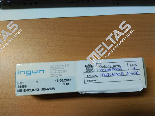 ME-E-R2,0-12-100-K12V Ingun