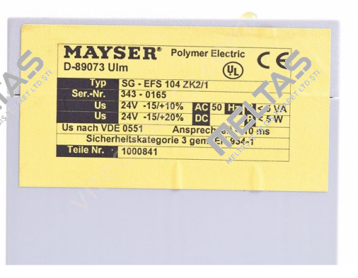 SG-EFS 104 ZK2/1 24V DC 1.2 k0hm  Mayser