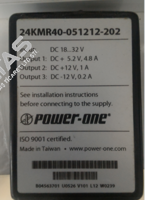 24KMR40-051212-202 not available  Bel Power Solutions