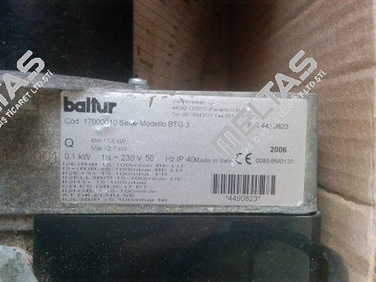 17000010 BTG 3  Baltur