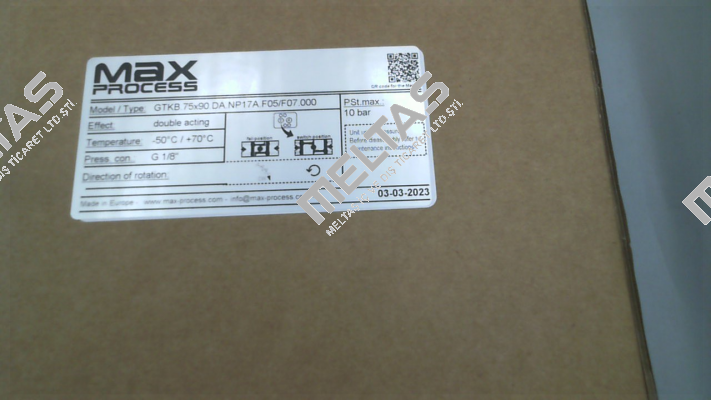 GTKB.75x90.DA.NP17A.F05/F07.000 GT Attuatori
