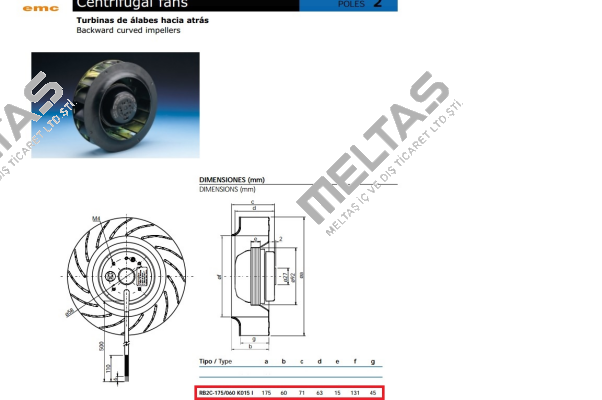 RB2C-175/060 K015 I-1892  Emc