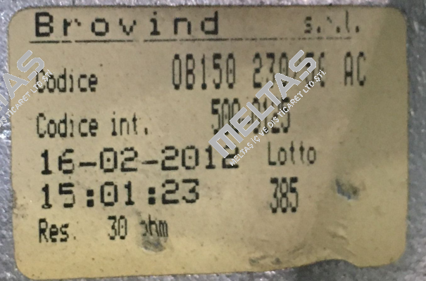 0B150 230/50 AC Brovind