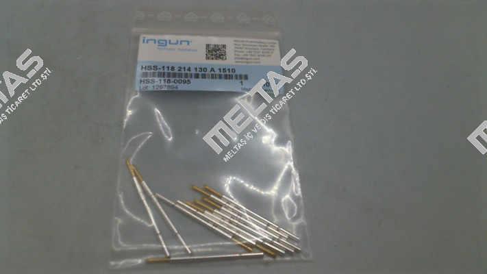 HSS-118 214 130 A 1510 Ingun